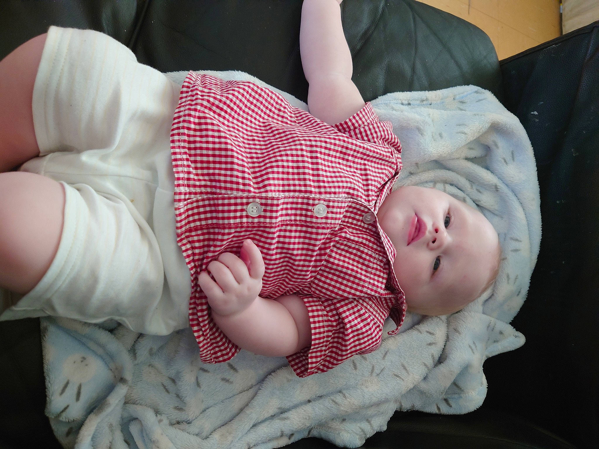 Luke joined the competition — help win amazing prizes! baby, baby_toddler_clothing, cheek, comfort, eye, facial_expression, finger, gesture, head, human_body, leg, lip, mouth, person, pink, plant, product, skin, sleeve, textile