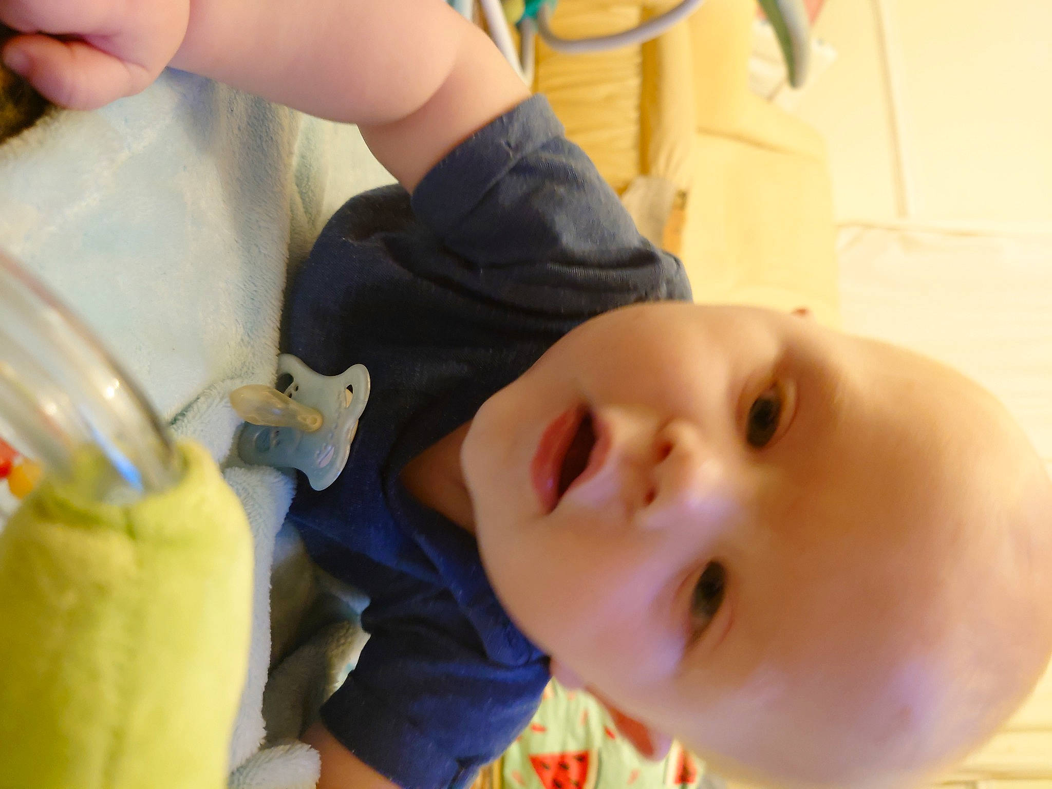 Luke is registered to the contest to win money with this photo: baby, baby_laughing, baby_toddler_clothing, cheek, child, drink, drinking, eyelash, face, finger, fun, hand, happy, nose, person, plastic_bottle, skin, smile, toddler, water_bottle