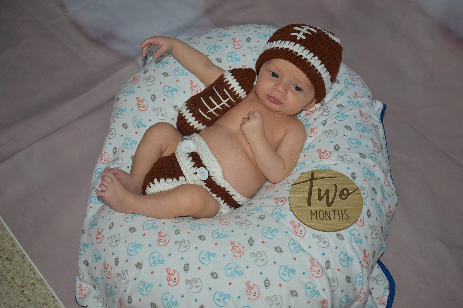 Jett joined the competition — help win amazing prizes! abdomen, baby, baby_sleeping, baby_toddler_clothing, cap, child, comfort, happy, headband, headgear, headwear, linens, pattern, person, pink, sitting, skin, stomach, textile, thigh