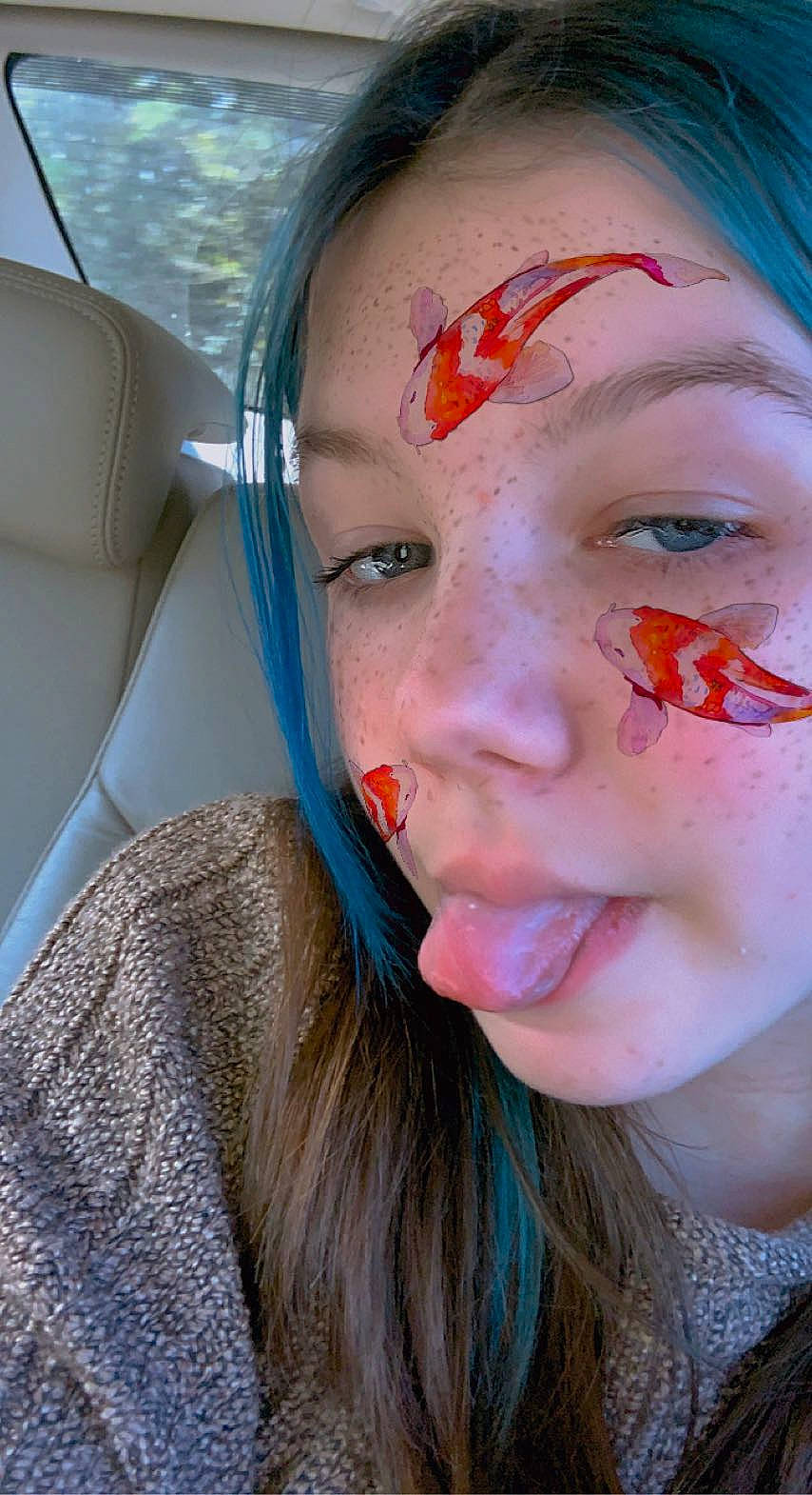 Madisen joined the competition — help win amazing prizes! black_hair, cheek, chin, cool, eyebrow, eyelash, fun, happy, headgear, iris, jaw, lip, long_hair, makeover, mouth, nose, paint, person, selfie, skin