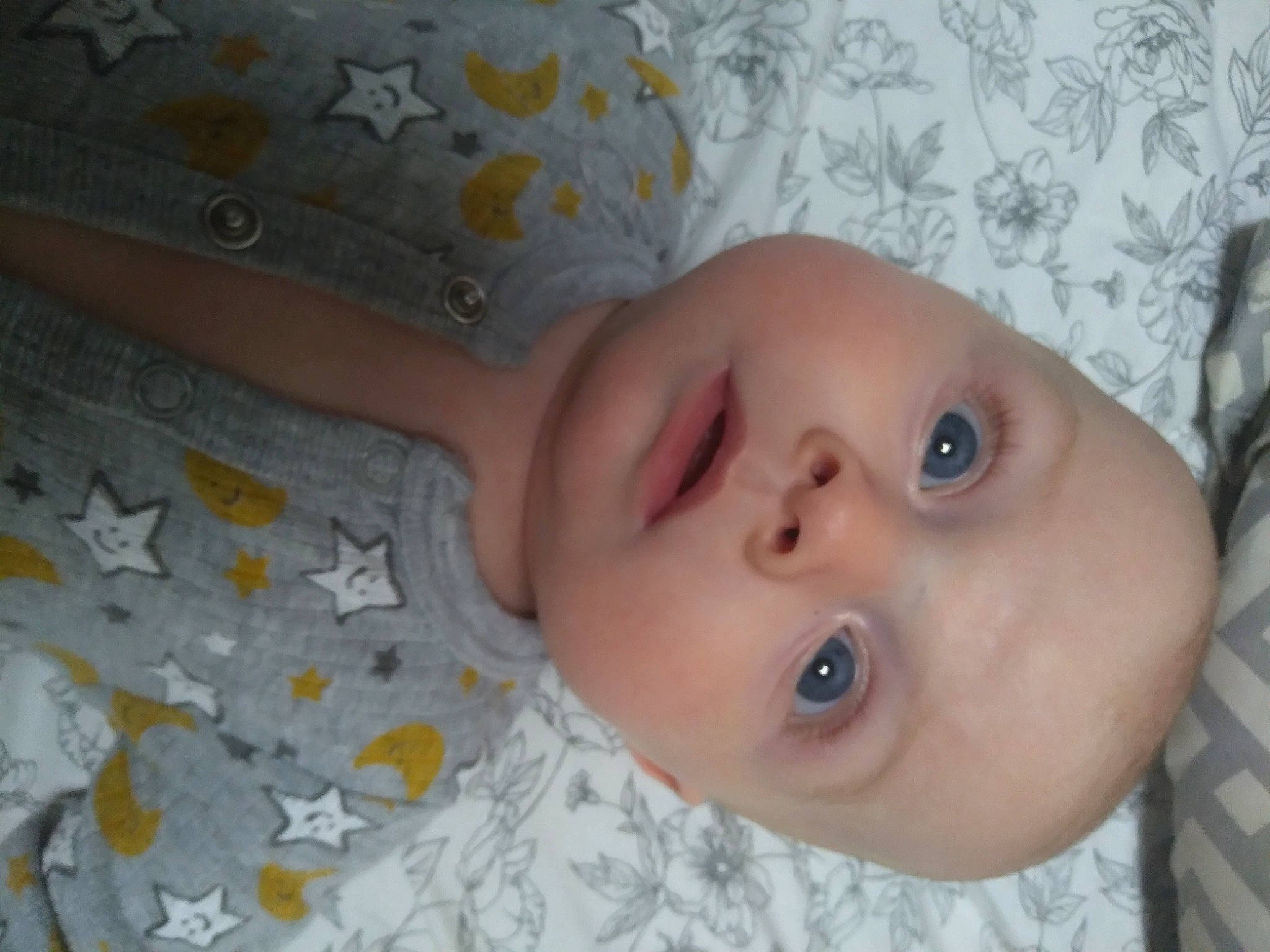 Gabriel joined the competition — help win amazing prizes! baby, baby_toddler_clothing, cheek, child, comfort, eyelash, iris, linens, lip, nose, pattern, person, skin, sleeve, toddler