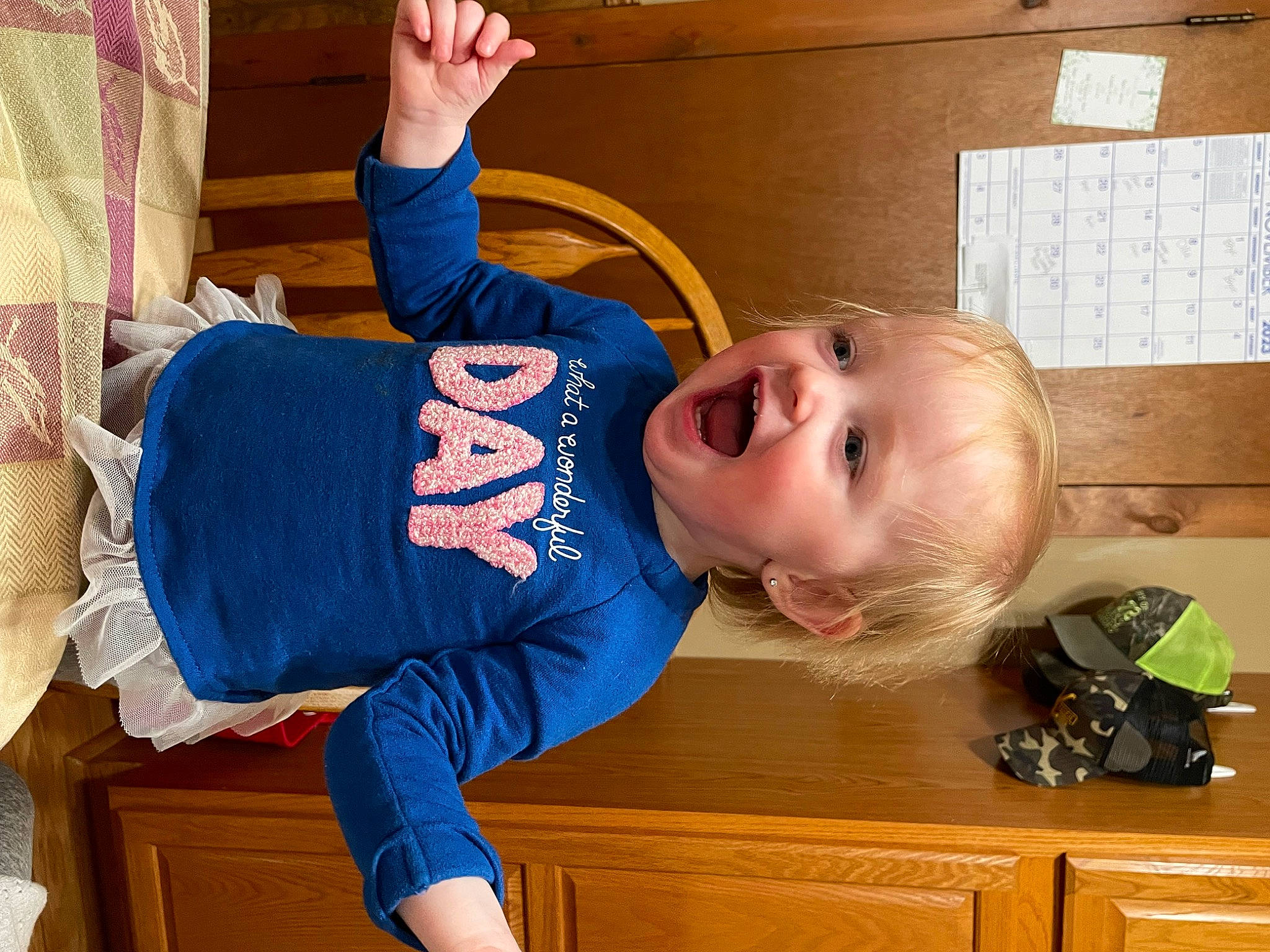 Bently joined the competition — help win amazing prizes! baby, baby_toddler_clothing, child, electric_blue, finger, flooring, fun, happy, mammal, person, play, product, room, sitting, sleeve, smile, sock, standing, thumb, toddler
