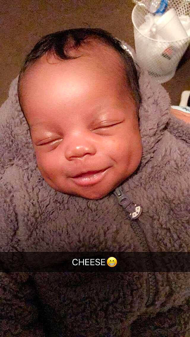 Juelz is registered to the contest to win money with this photo: cheek, child, ear, eye, eyebrow, face, forehead, girl, head, infant, lip, mouth, neck, nose, person, skin, smile, toddler