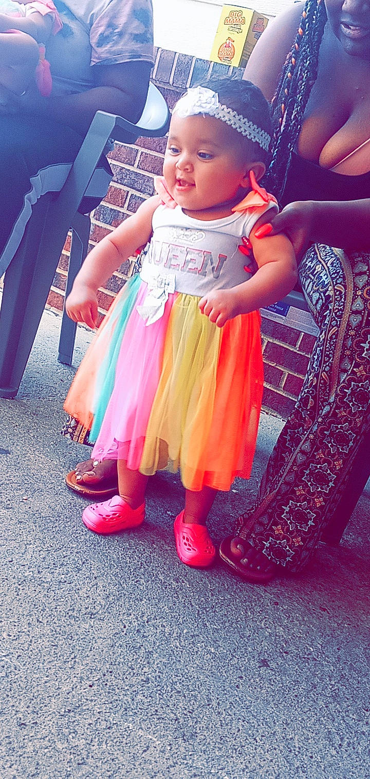 Aurora joined the competition — help win amazing prizes! baby, baby_toddler_clothing, child, day_dress, dress, event, fun, happy, hat, headwear, leg, magenta, organ, person, pink, sandal, shoe, skin, sneakers, standing