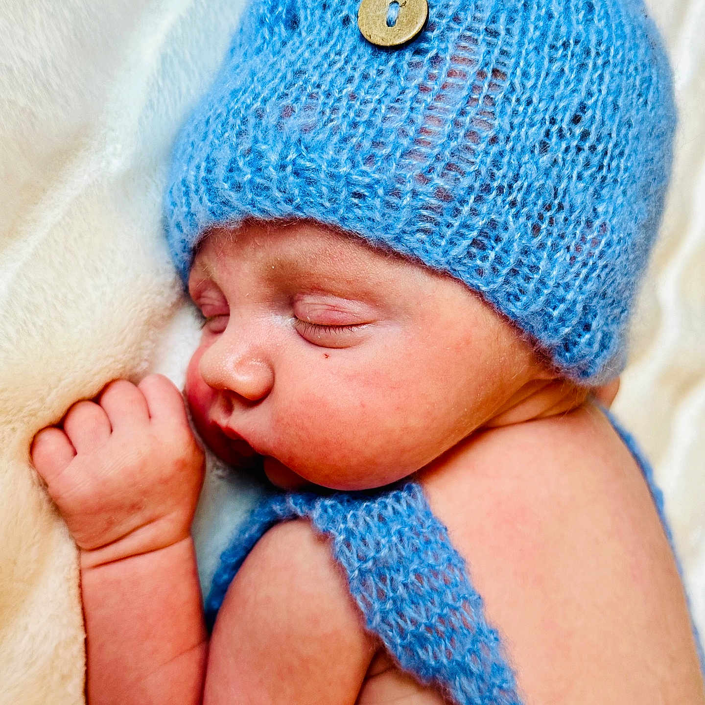 Jackson joined the competition — help win amazing prizes! baby, beanie, bodypart, bonnet, cap, clothing, face, finger, glove, hand, hat, head, machine, newborn, person, photography, portrait, screw, sleeping