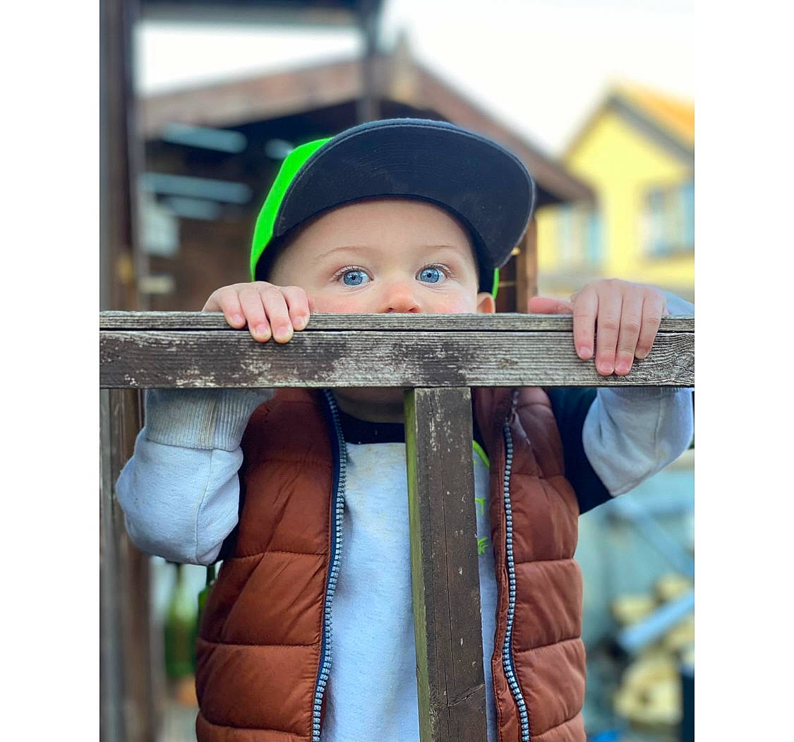 Dexter joined the competition — help win amazing prizes! baby_products, cap, child, elbow, electric_blue, eye, fashion_accessory, flash_photography, fun, hand, happy, headwear, leisure, person, personal_protective_equipment, play, recreation, sitting, sleeve, stock_photography