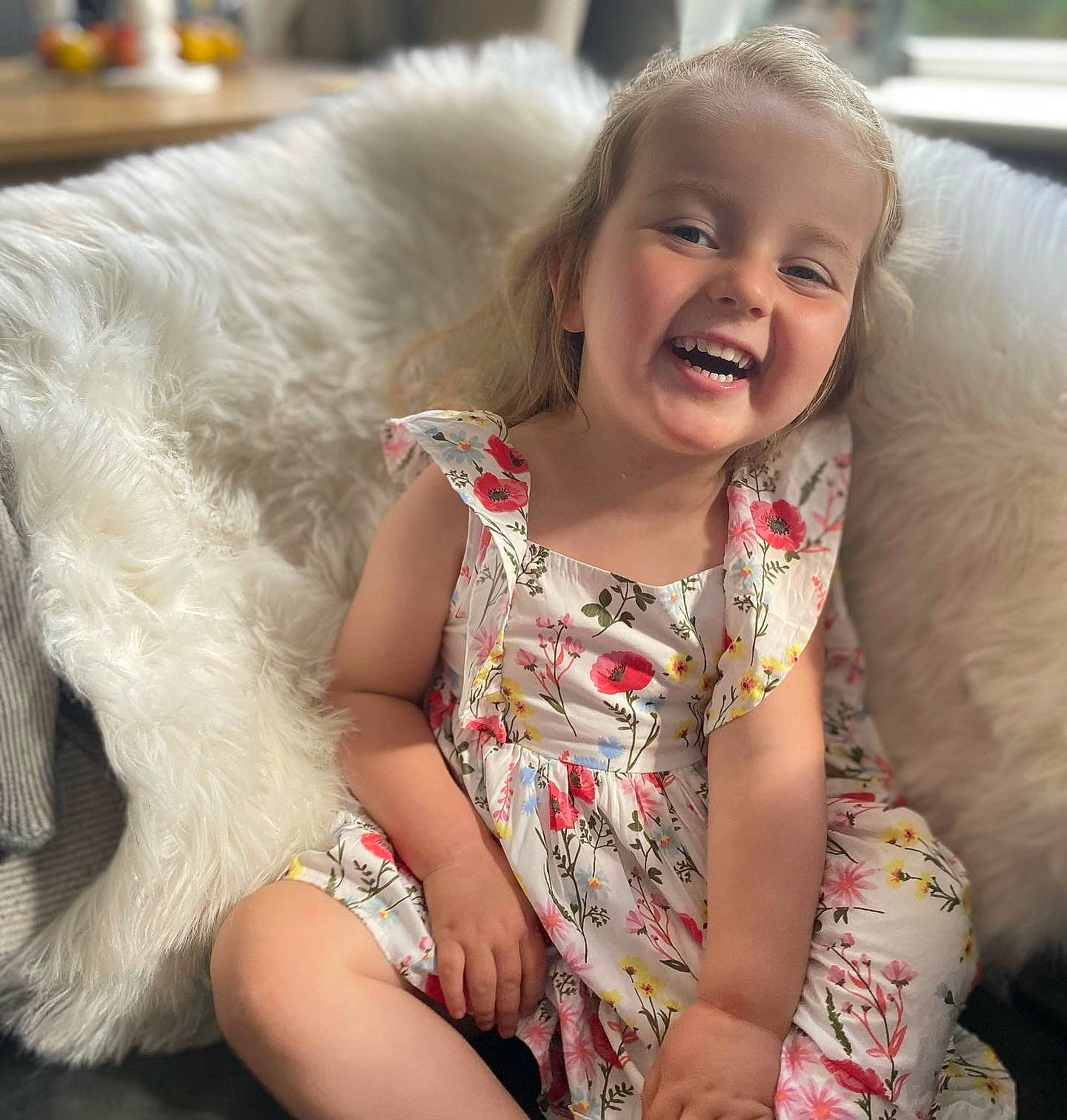 Scarlett-rose joined the competition — help win amazing prizes! baby_toddler_clothing, cheek, dress, ear, eye, face, finger, hair, hairstyle, happy, head, human_body, iris, joy, nose, person, skin, sleeve, smile, standing