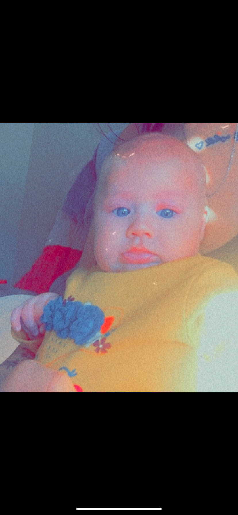 Octavia is registered to the contest to win money with this photo: art, baby, cheek, chest, child, electric_blue, eye, eyebrow, eyelash, finger, forehead, human_body, iris, lip, mouth, nose, person, pink, skin, toddler