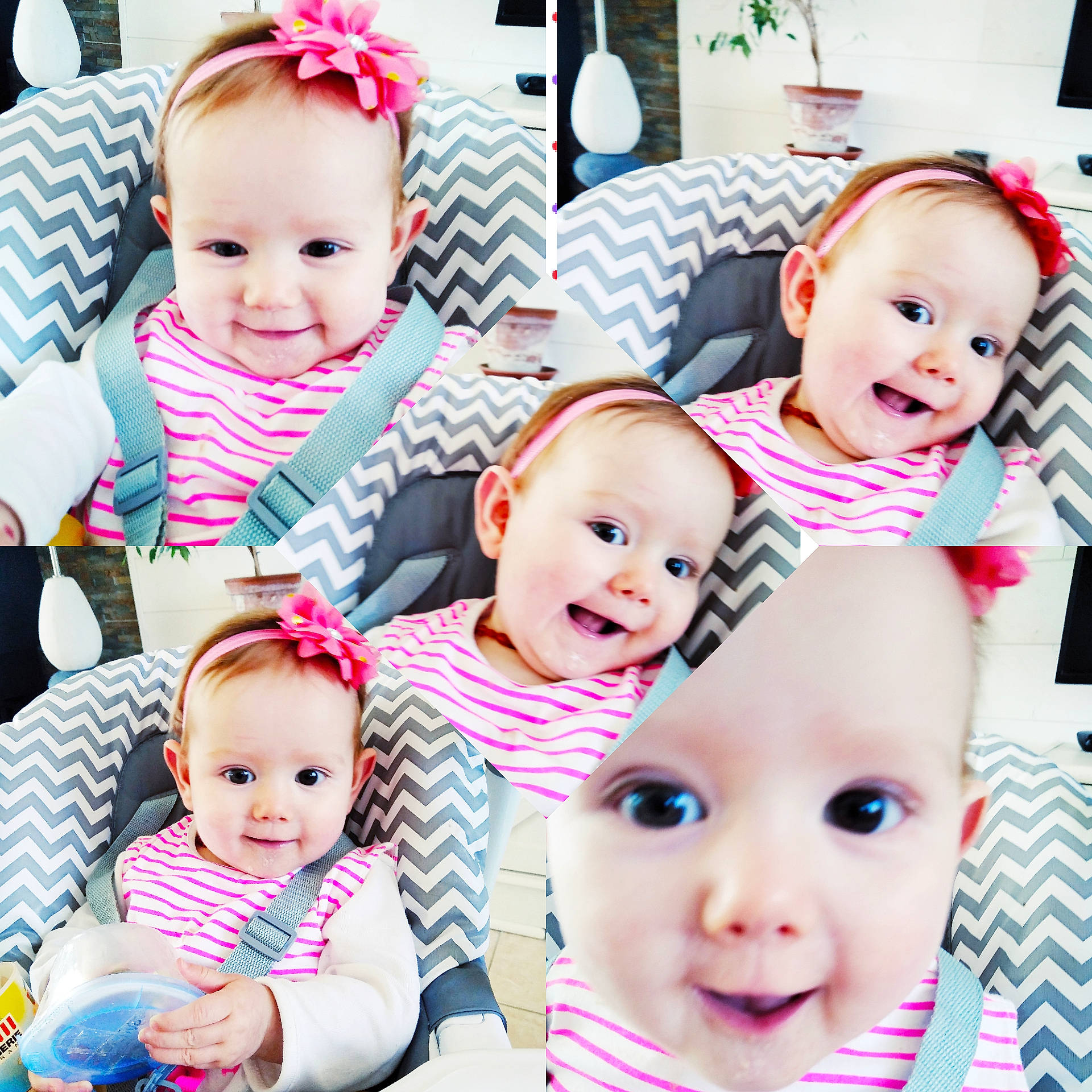 Noelia participe au concours pour gagner de l'argent avec cette photo : baby, baby_toddler_clothing, cheek, child, ear, family, hair_accessory, happy, headgear, headwear, joy, pattern, people, person, pink, sibling, smile, toddler