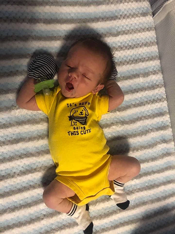 Wade joined the competition — help win amazing prizes! baby_toddler_clothing, child, comfort, cool, eye, finger, fun, hand, happy, joint, leisure, mouth, nose, person, sitting, skin, sleeve, t_shirt, thumb, toddler