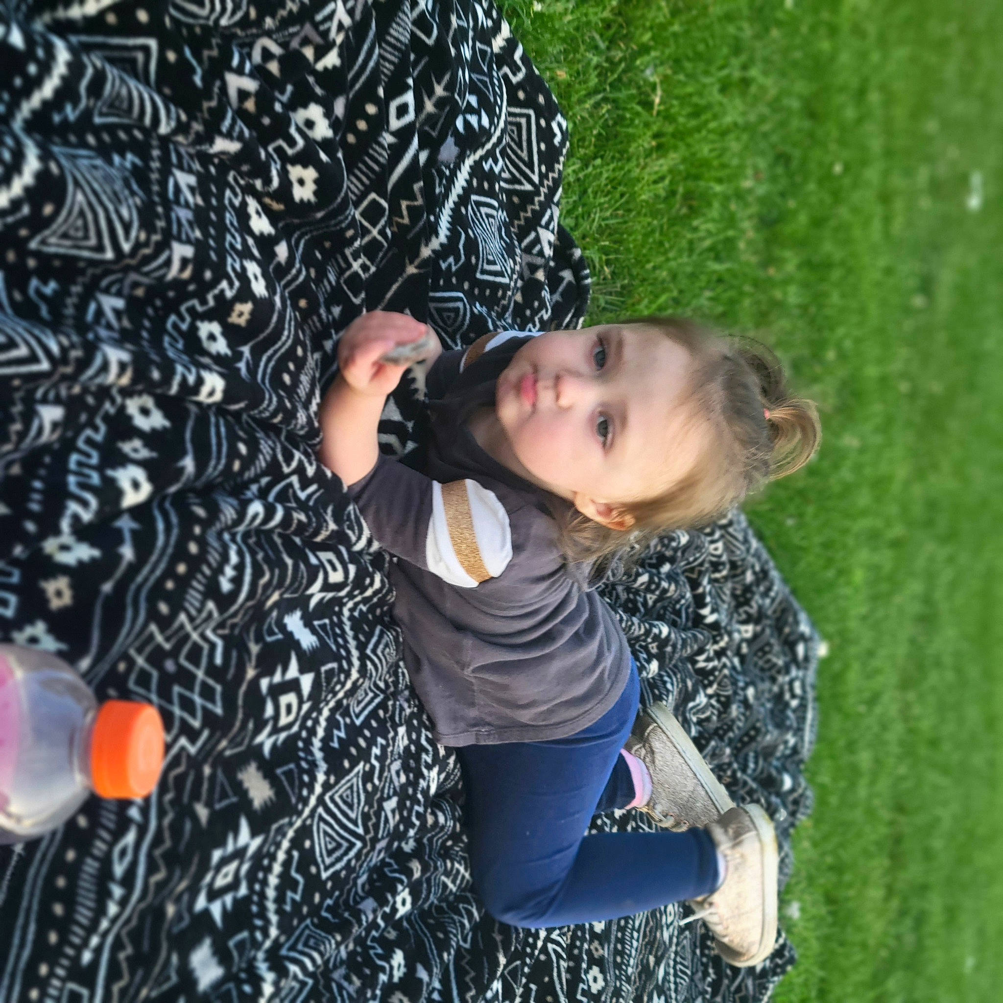 Freya joined the competition — help win amazing prizes! balloon, beauty, child, cool, electric_blue, fashion, flash_photography, fun, grass, hairstyle, happy, human, leisure, nature, pattern, people_in_nature, person, plant, sitting, toddler