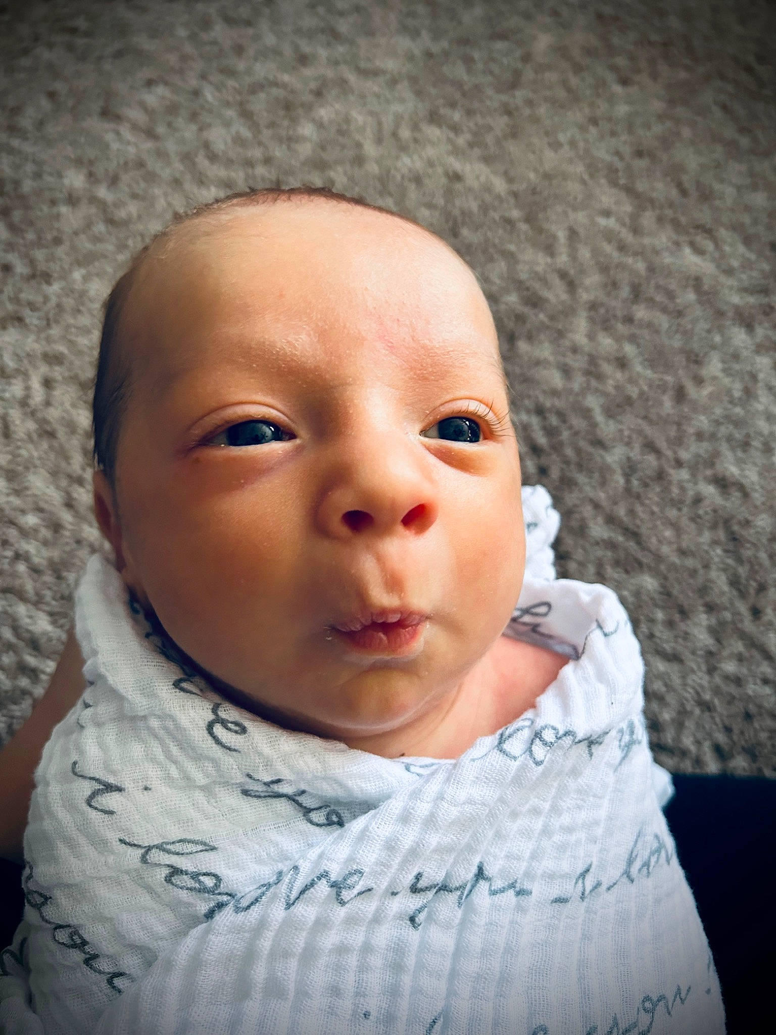 Hudson joined the competition — help win amazing prizes! baby, baby_toddler_clothing, cheek, child, comfort, eyebrow, eyelash, flash_photography, fun, happy, iris, lip, no_expression, nose, person, portrait, portrait_photography, sitting, sleeve, toddler