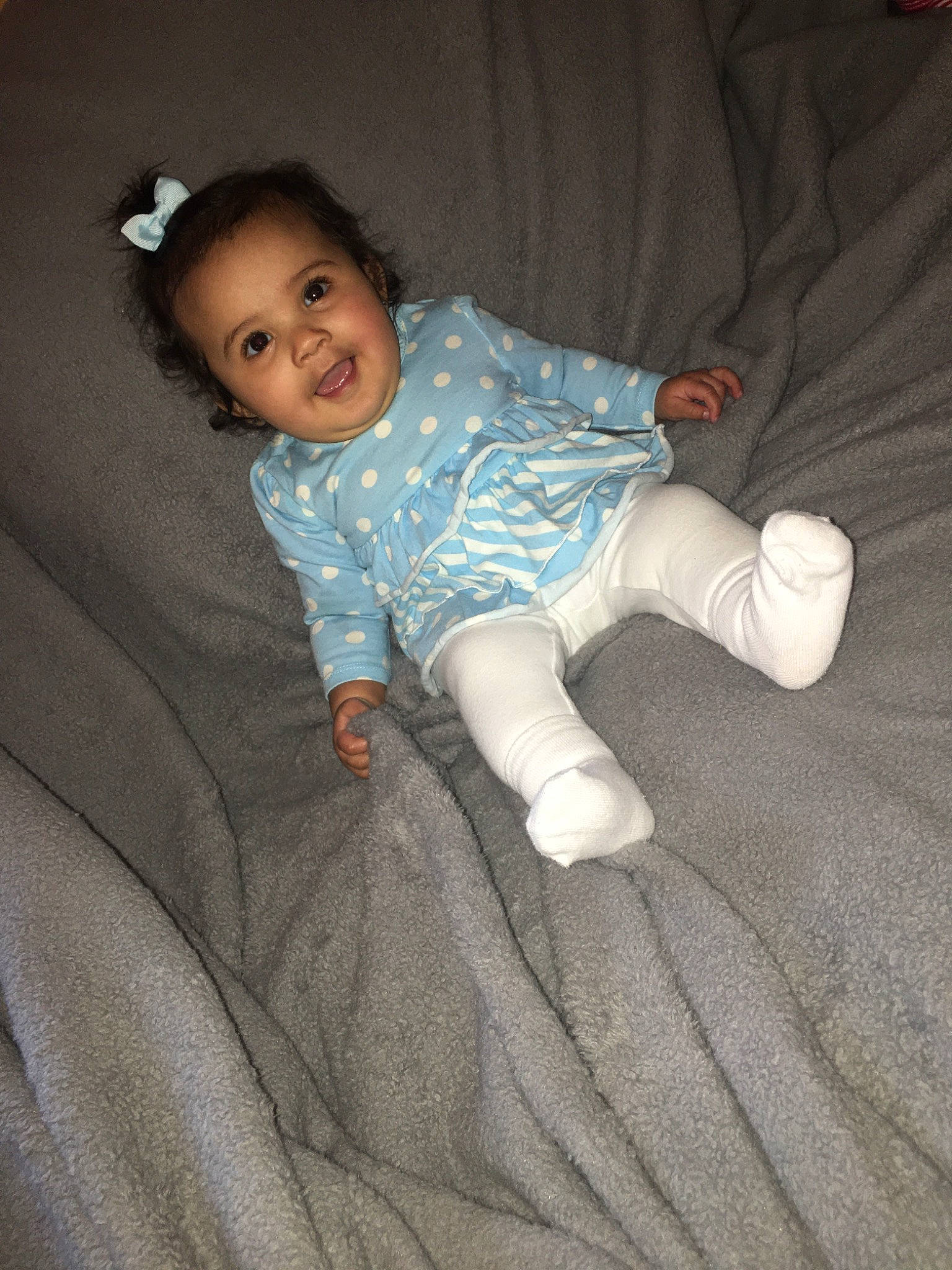 Blakeleigh joined the competition — help win amazing prizes! baby, cheek, child, finger, fun, hand, leg, person, skin, smile, toddler