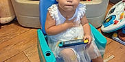 Hayzel is registered to the contest to win money with this photo: baby, bathroom, clothing, electronics, face, furniture, hardwood, head, indoors, mobilephone, person, phone, photography, portrait, potty, room, sitting, toilet, toy, wood