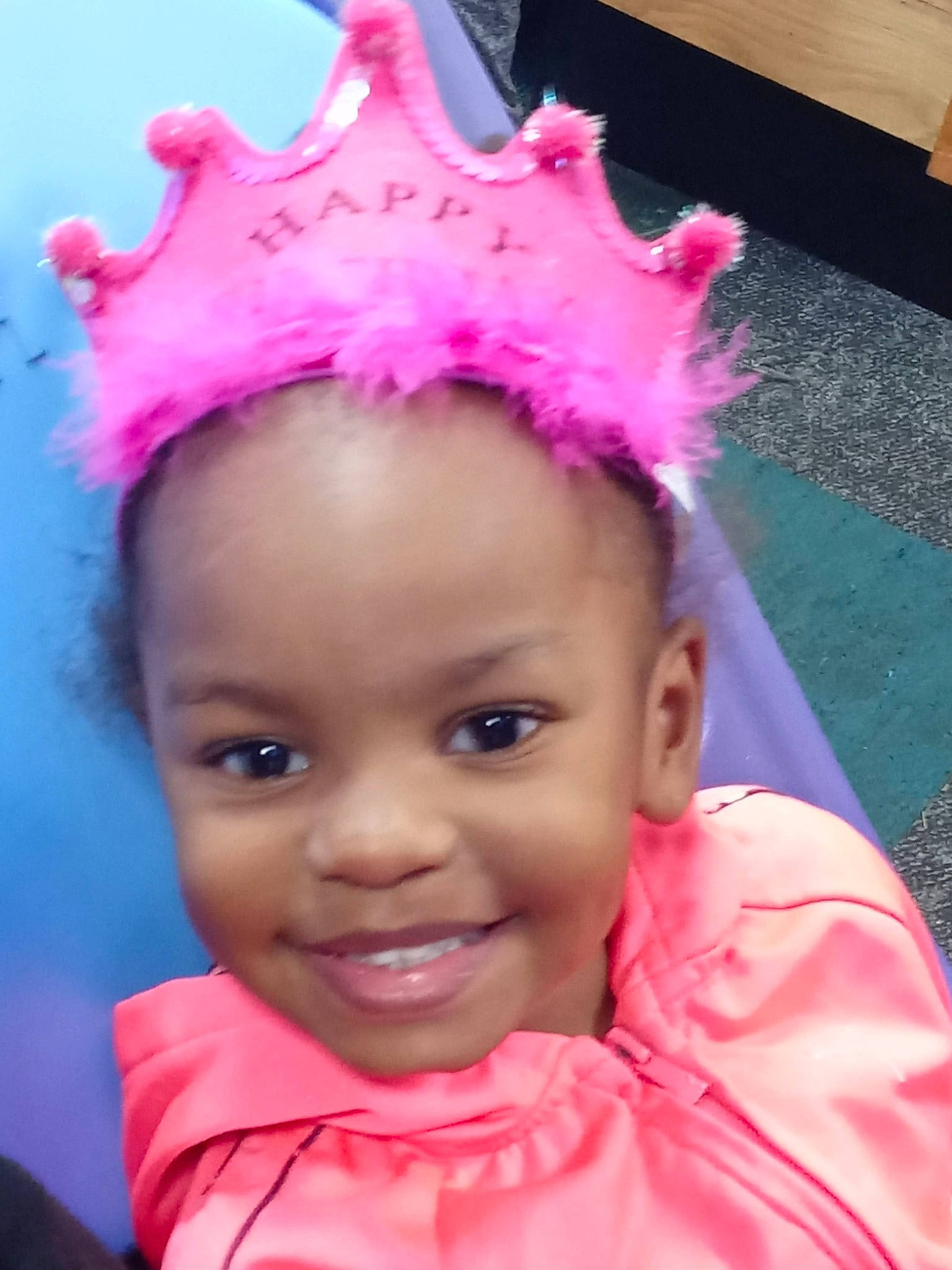 Amoura joined the competition — help win amazing prizes! cheek, costume_hat, event, eyebrow, eyelash, face, fashion_accessory, hair_accessory, happy, headgear, headpiece, iris, joy, magenta, party_supply, person, pink, purple, smile, snapshot