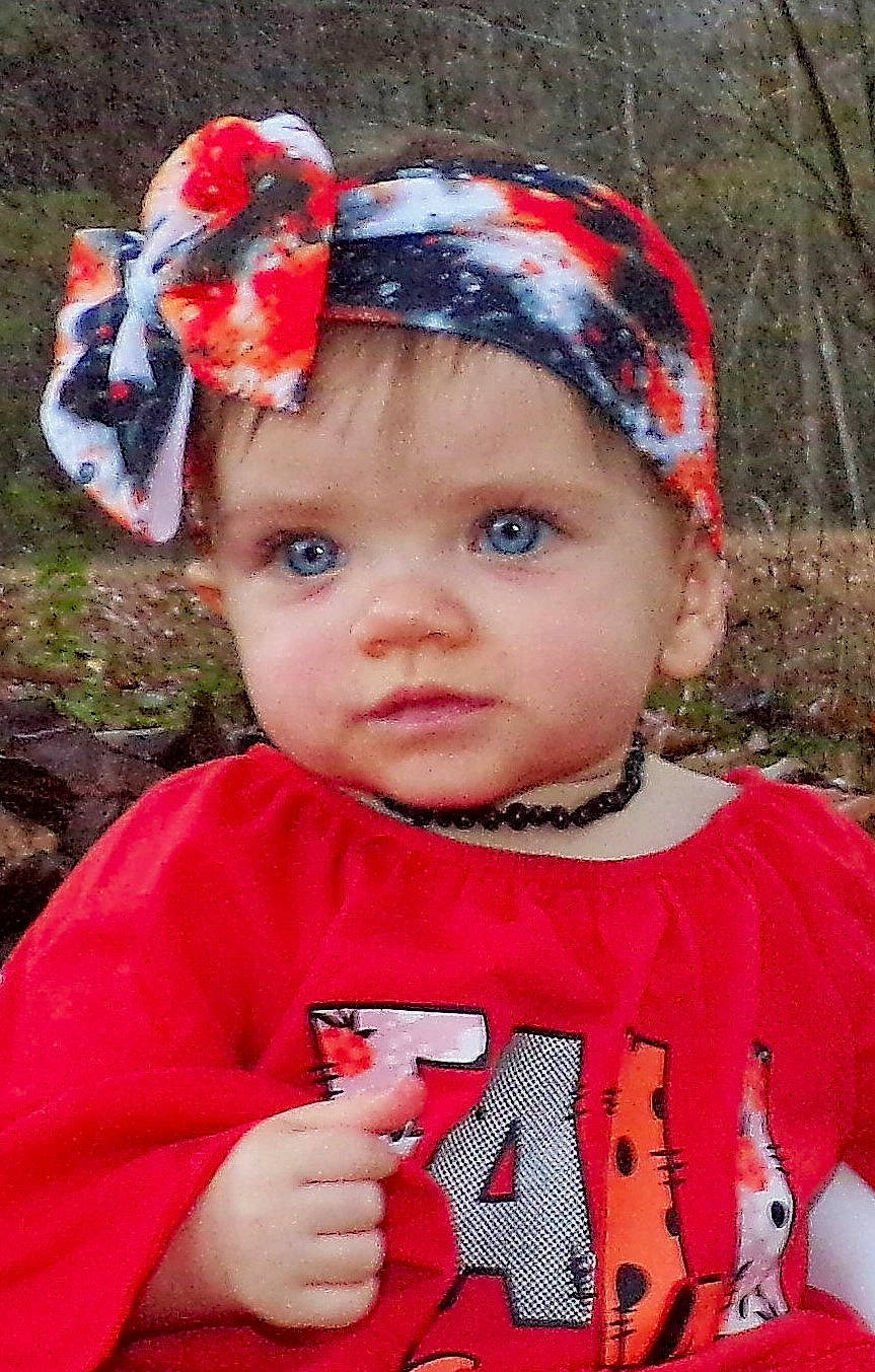 Keslee joined the competition — help win amazing prizes! baby_toddler_clothing, cap, child, costume_hat, eye, grass, happy, headband, headpiece, headwear, human_body, lip, outerwear, pattern, person, personal_protective_equipment, pink, plant, red, sleeve