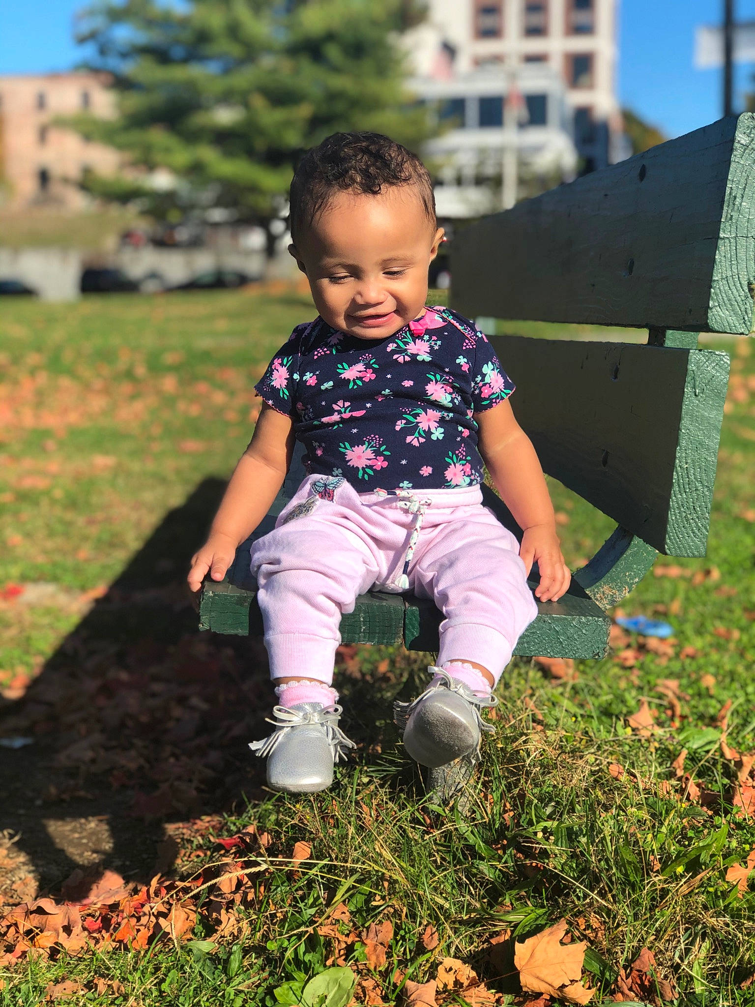Aminah is registered to the contest to win money with this photo: baby, child, garden, grass, green, happy, joy, lawn, leaf, male, people, person, photography, pink, plant, play, sitting, smile, summer, toddler