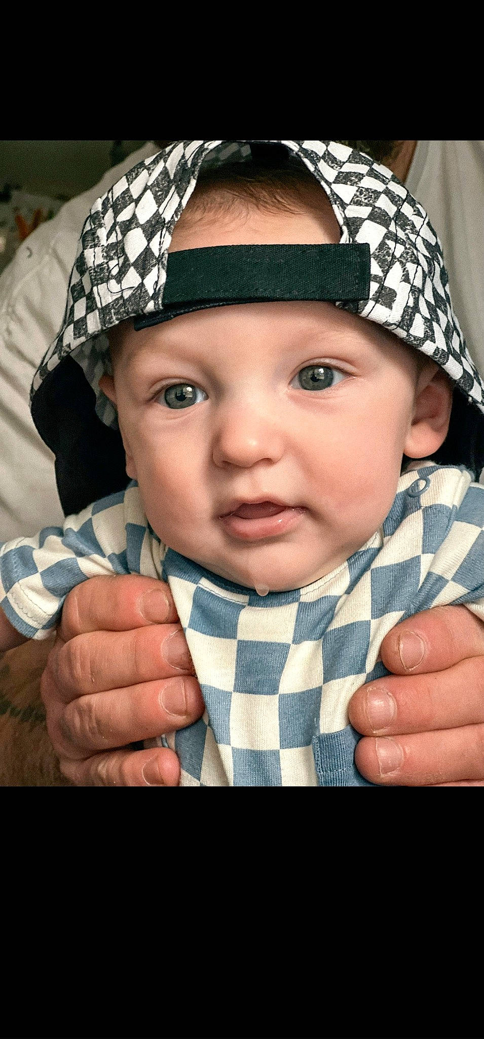 Dawson joined the competition — help win amazing prizes! baby, cap, cheek, child, cool, costume_hat, eye, eyelash, finger, gesture, happy, hat, headgear, headwear, lip, nail, organ, person, skin, sun_hat