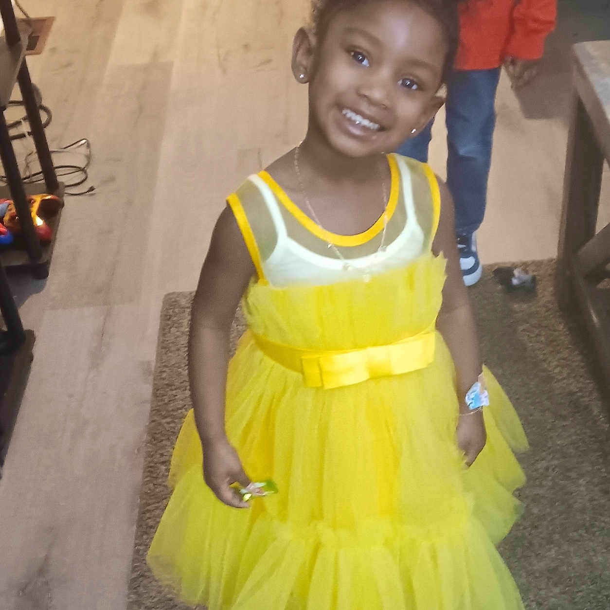 Geneva joined the competition — help win amazing prizes! accessories, child, clothing, costume, dress, eveningdress, face, female, footwear, formalwear, girl, head, jewelry, necklace, pants, person, photography, portrait, shoe, skirt