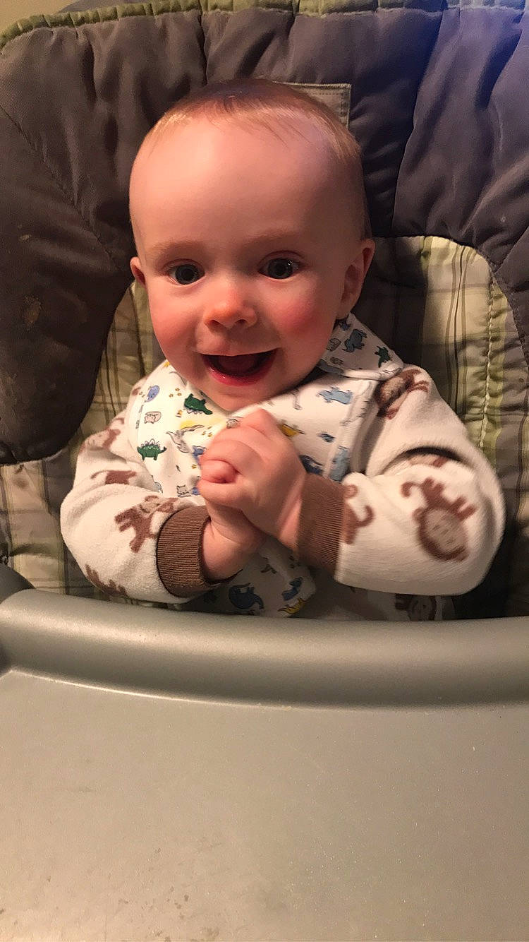 Maverick Liam is registered to the contest to win money with this photo: baby, cheek, child, face, head, mouth, nose, person, skin, toddler