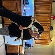 Priscilla Hazel Dashiells joined the competition — help win amazing prizes! balance, cabinetry, chest_of_drawers, cupboard, drawer, elbow, flooring, hardwood, human_leg, joint, knee, leg, refrigerator, room, sportswear, table, thigh, waist, wood, wrist