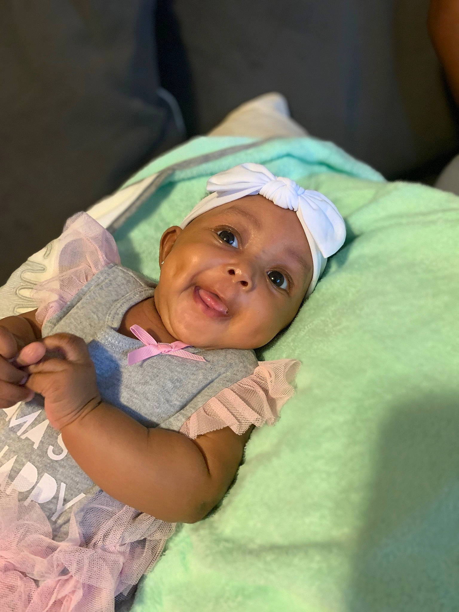 Lauryn joined the competition — help win amazing prizes! baby, birth, cheek, child, childbirth, headgear, headwear, person, skin, smile, toddler