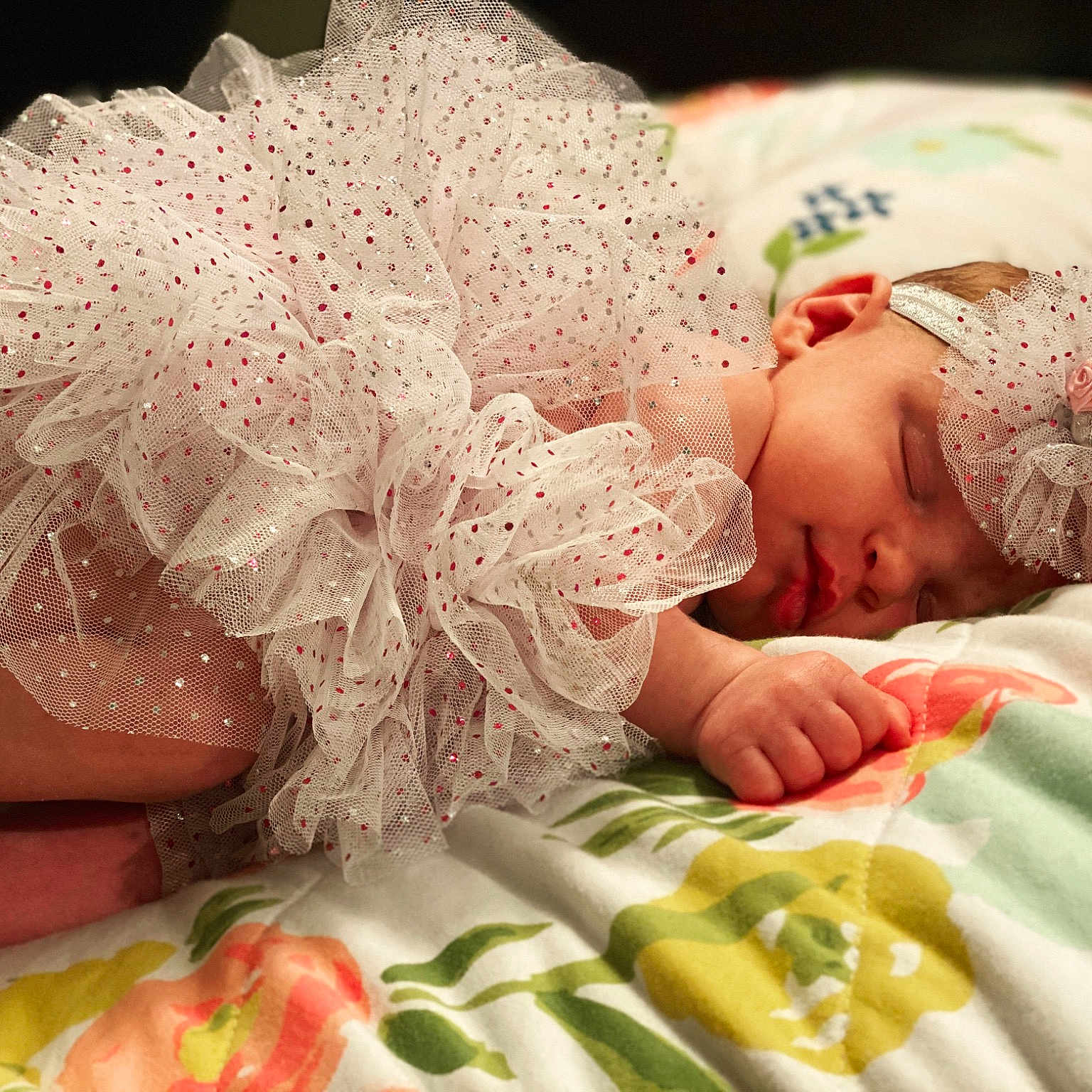 Kenzleigh is registered to the contest to win money with this photo: baby, birth, child, dress, fashion_accessory, hair_accessory, hand, headgear, nap, pink, sleep, sweetness, textile, toddler
