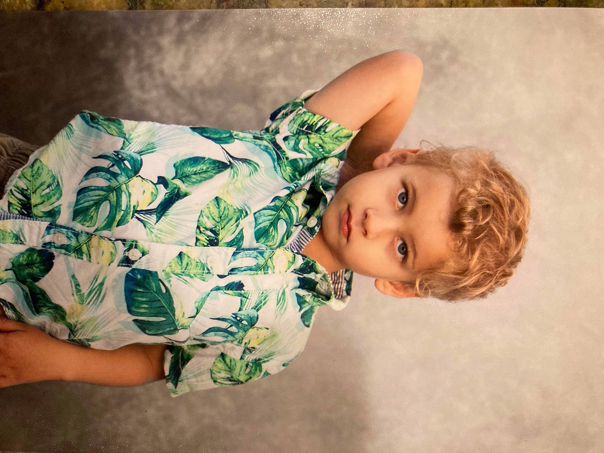 Bowie joined the competition — help win amazing prizes! abdomen, baby, baby_toddler_clothing, child, comfort, dress, face, grass, hand, happy, headgear, human_body, pattern, person, portrait_photography, sitting, skin, sleeve, toddler, tree