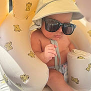 Koah joined the competition — help win amazing prizes! adorable, baby, child, chill, cute, floatie, fun, hat, infant, inflatable, pool, relaxing, shade, summer, sun_protection, sunglasses, teddy_bear_pattern, vacation, water_toy, young