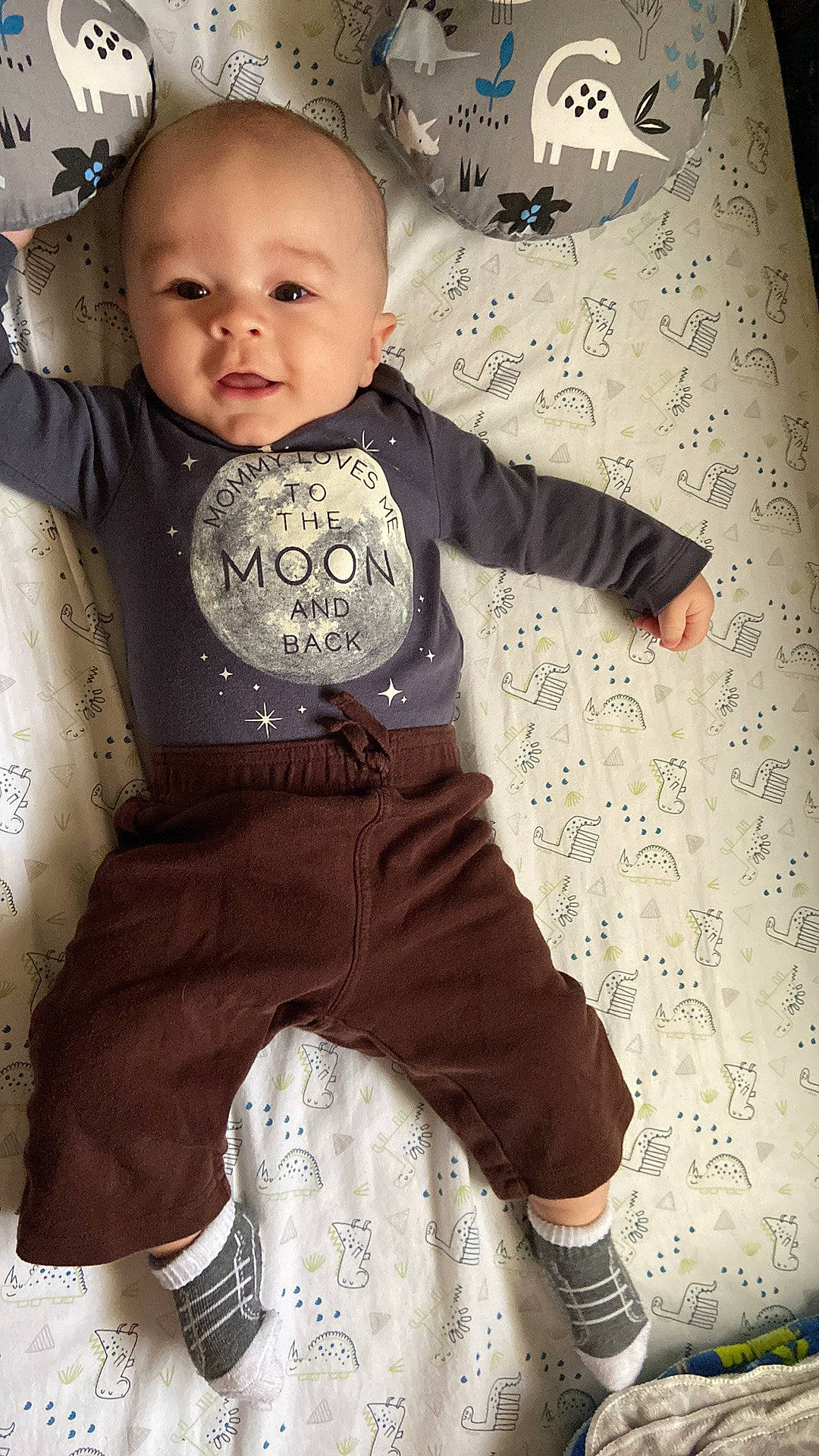 Brandon joined the competition — help win amazing prizes! baby, baby_toddler_clothing, beauty, cheek, child, cool, eye, face, happy, head, pattern, person, photograph, skin, sleeve, smile, standing, t_shirt, textile, toddler