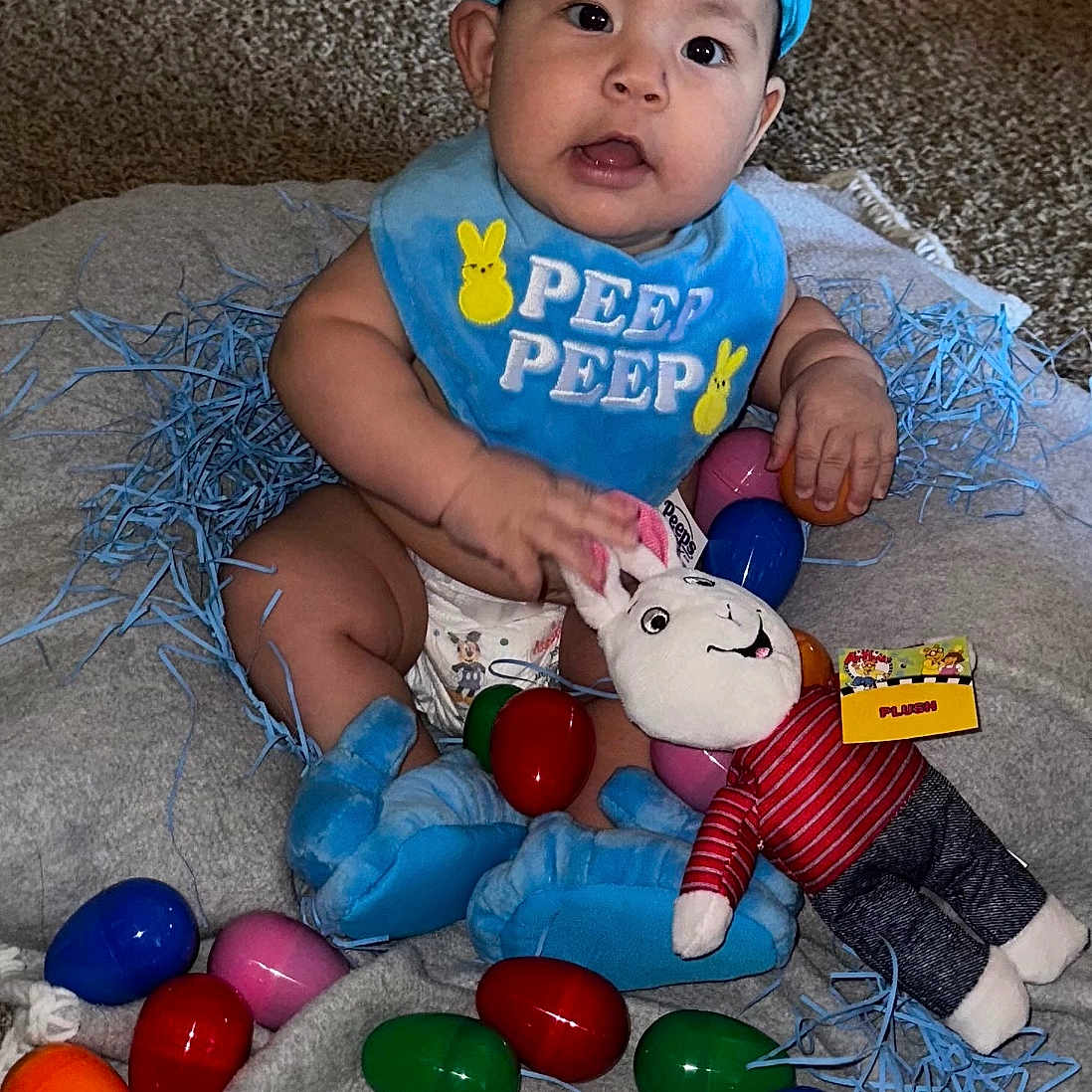 Joan joined the competition — help win amazing prizes! accessories, baby, balloon, cap, clothing, couch, diaper, face, food, furniture, happy, hat, head, person, photography, portrait, smile, sweets, t_shirt, toy