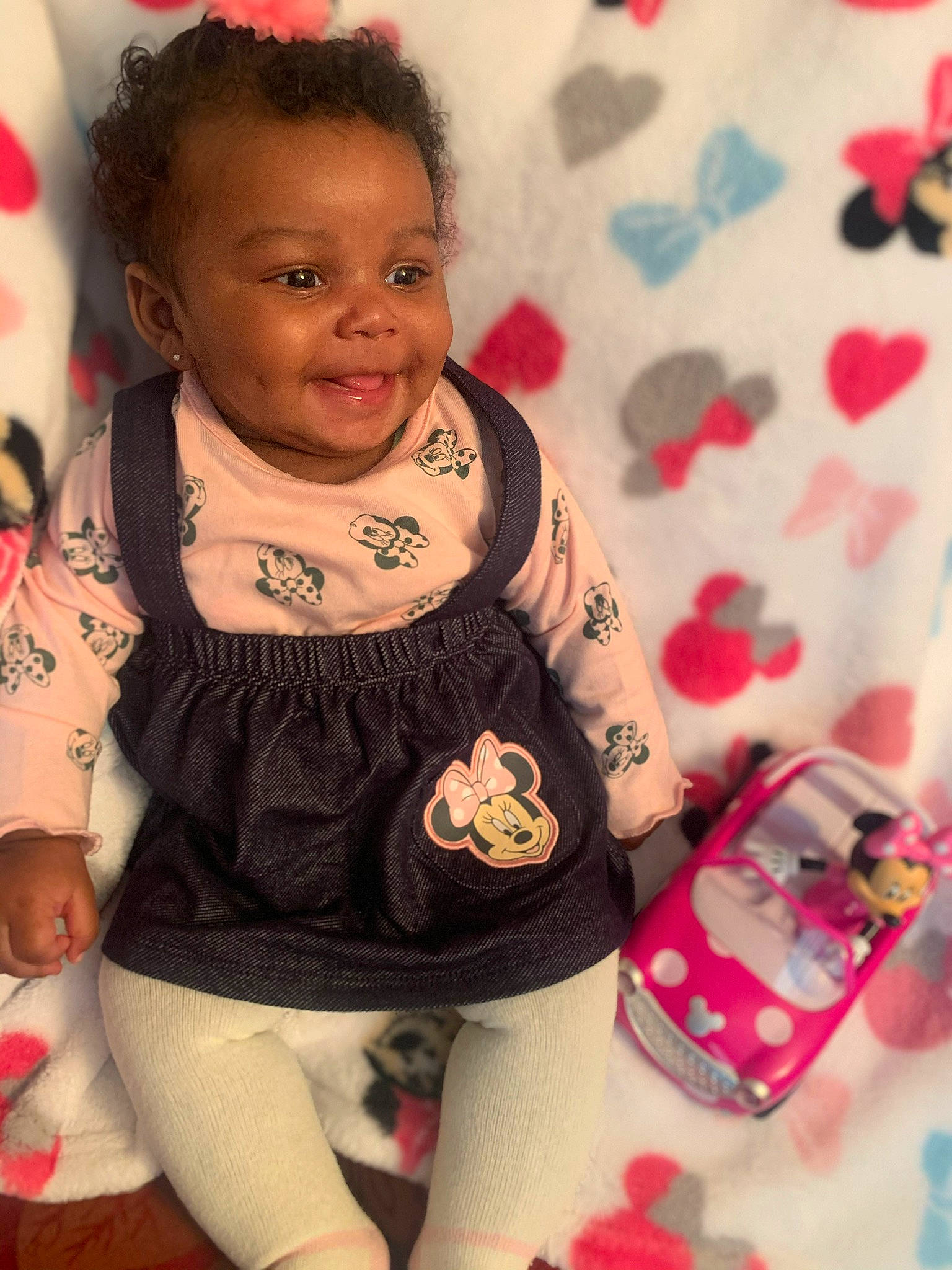 Dariyah joined the competition — help win amazing prizes! baby_toddler_clothing, child, dress, eyelash, face, finger, flooring, happy, human_body, joy, neck, pattern, person, pink, product, skin, sleeve, smile, t_shirt, thigh