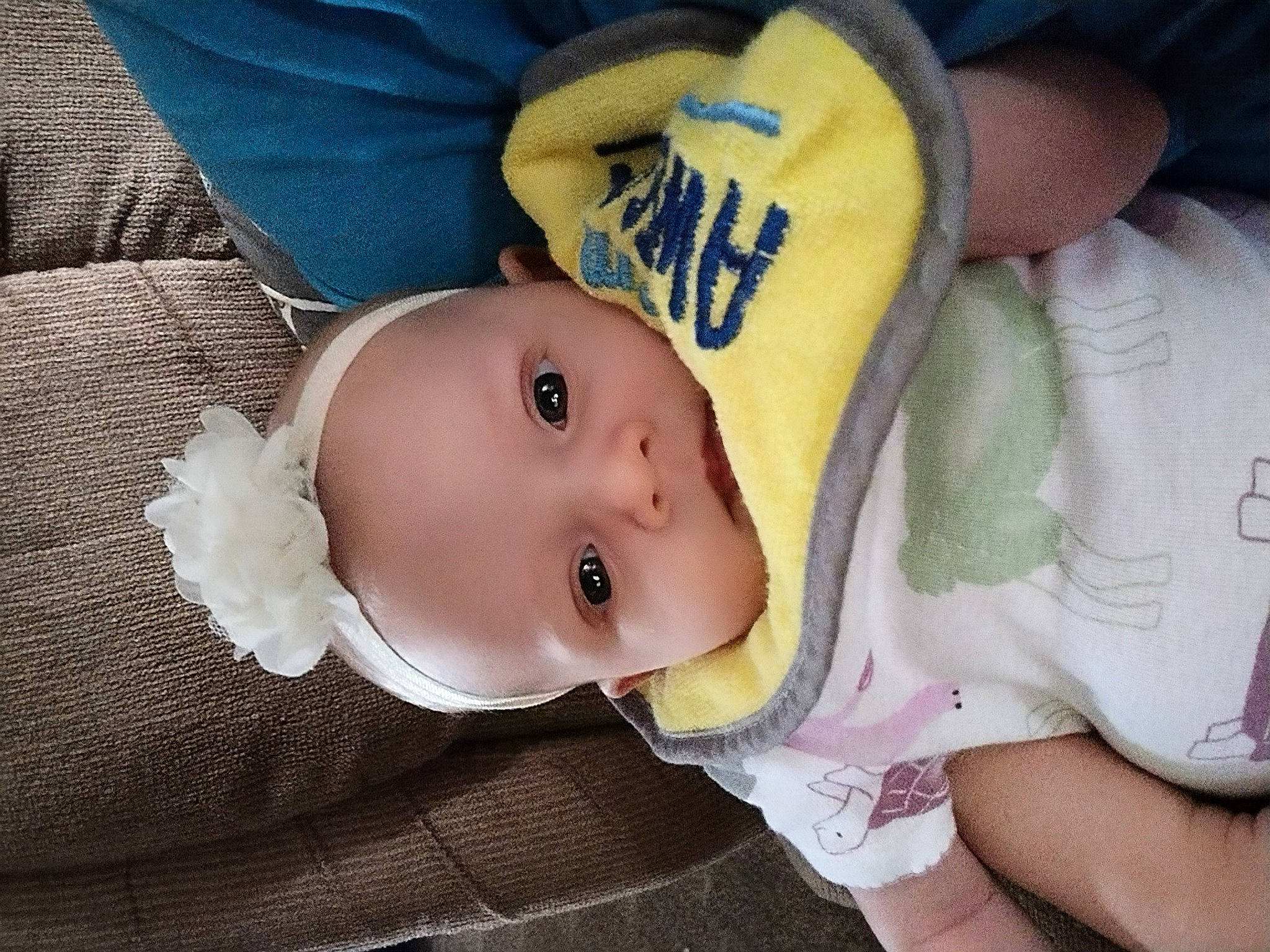 Kaydence joined the competition — help win amazing prizes! baby, baby_products, baby_safety, baby_toddler_clothing, cheek, child, comfort, eye, hat, person, skin, sleeve, toddler