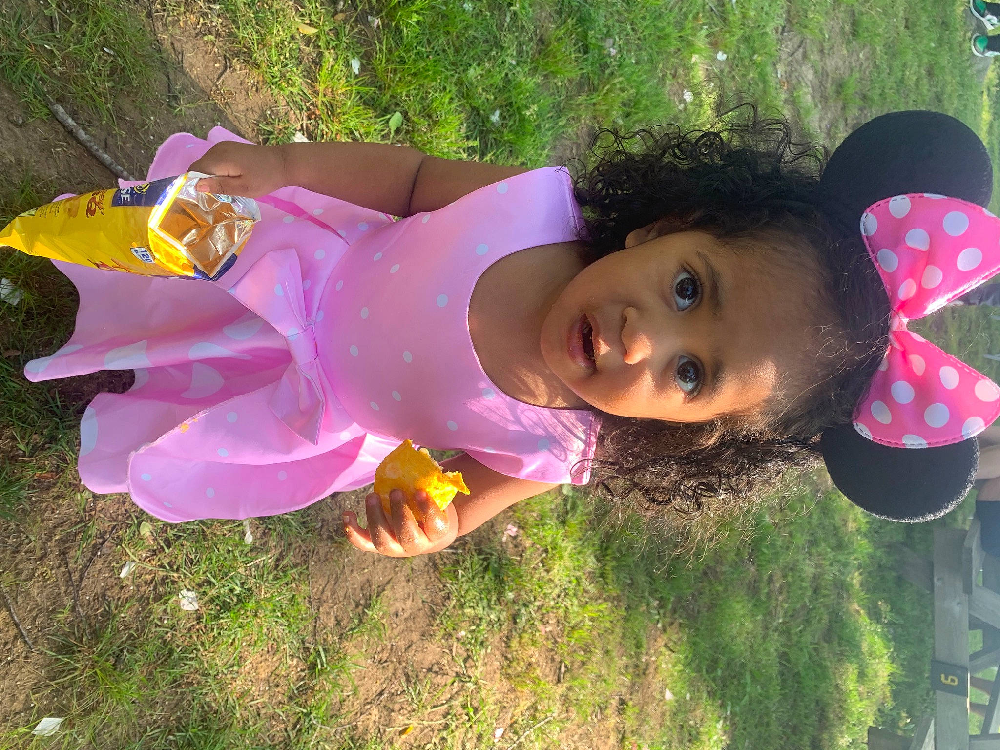 Cataleya joined the competition — help win amazing prizes! baby_toddler_clothing, botany, child, fun, garden, grass, happy, hat, leisure, magenta, people_in_nature, person, pink, plant, play, recreation, toddler