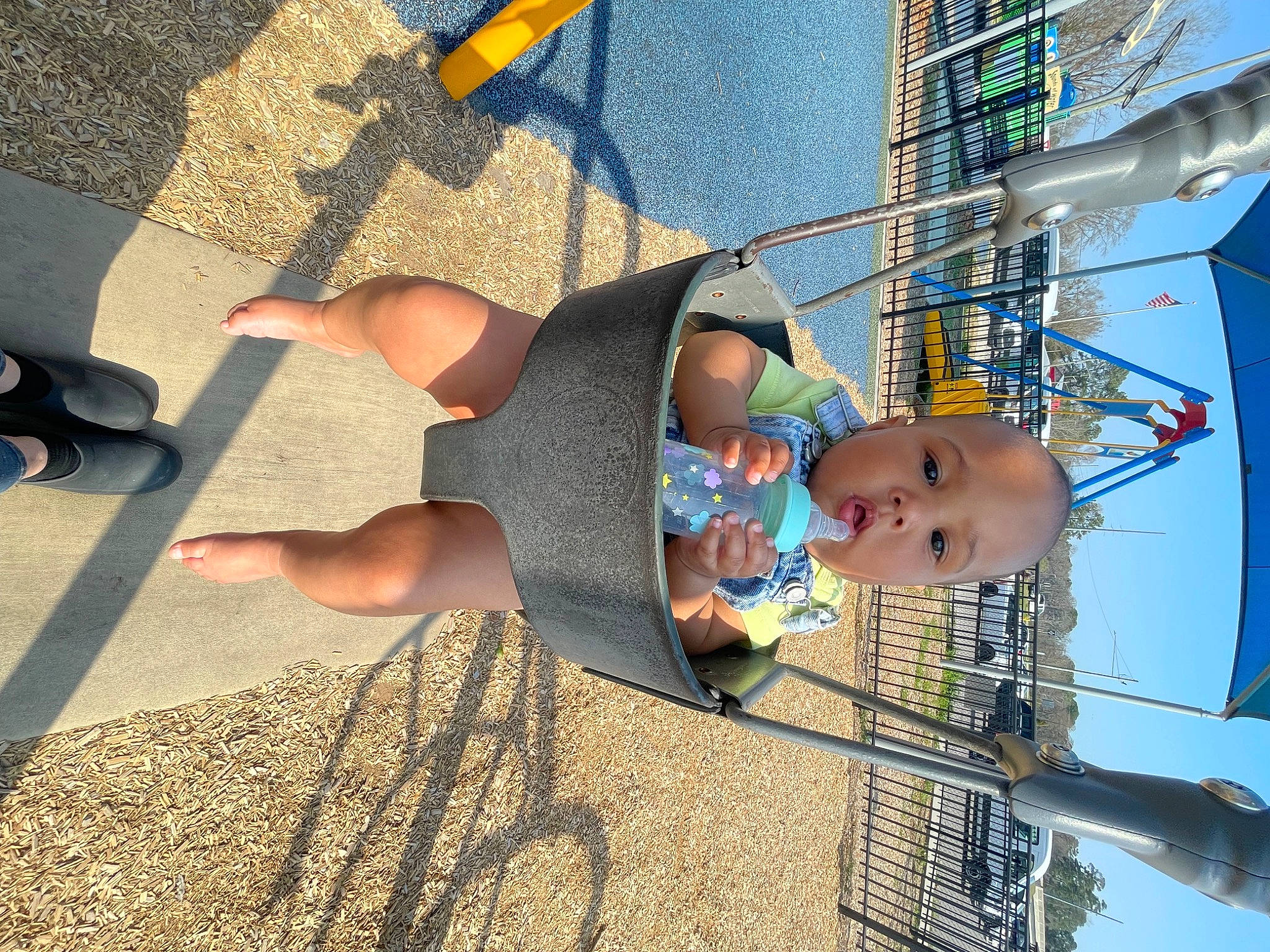 Londyn joined the competition — help win amazing prizes! asphalt, city, daytime, electric_blue, eyewear, foot, fun, hat, human_leg, leisure, person, recreation, road_surface, shade, shorts, sky, summer, thigh, toddler, vacation