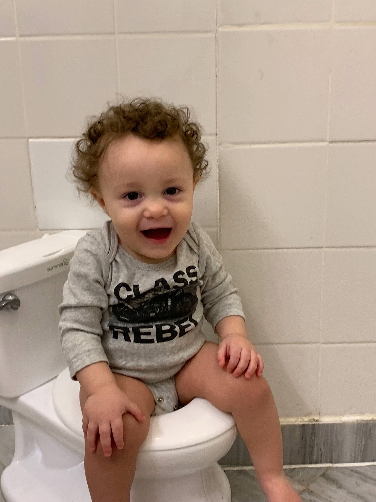 Brady joined the competition — help win amazing prizes! chamber_pot, child, person, plumbing_fixture, potty_training, toddler, toilet, toilet_seat