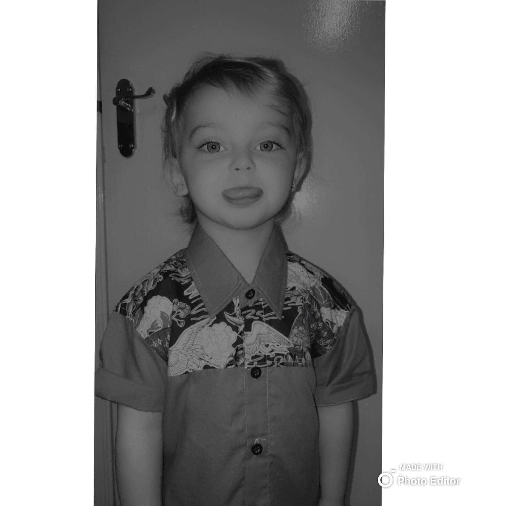 Jr joined the competition — help win amazing prizes! baby, baby_toddler_clothing, child, chin, eyebrow, flash_photography, forehead, fun, happy, iris, monochrome, monochrome_photography, nose, pattern, person, photo_caption, sleeve, smile, t_shirt, toddler