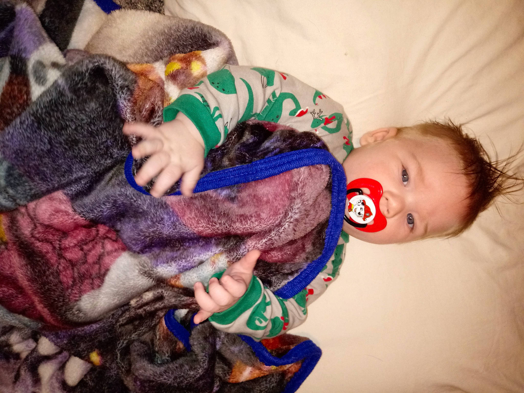 Erik is registered to the contest to win money with this photo: baby, baby_products, baby_toddler_clothing, cheek, child, comfort, craft, creative_arts, fur, knitting, person, purple, sweater, textile, thread, violet, wool, woolen, woven_fabric