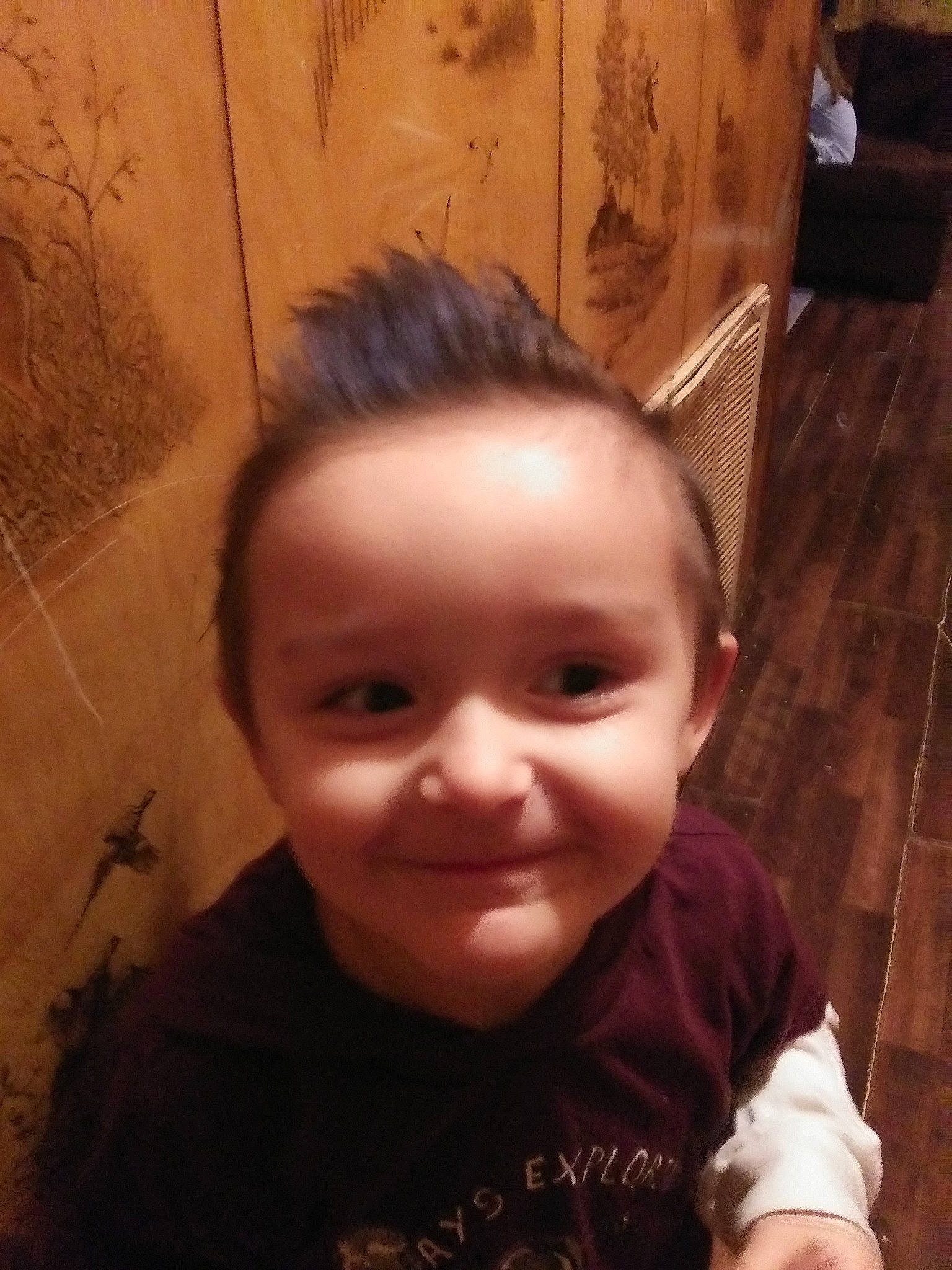 Prestyn is registered to the contest to win money with this photo: baby, cheek, child, chin, eye, eyebrow, face, facial_expression, forehead, hair, head, lip, mouth, nose, person, photography, portrait, selfie, skin, smile