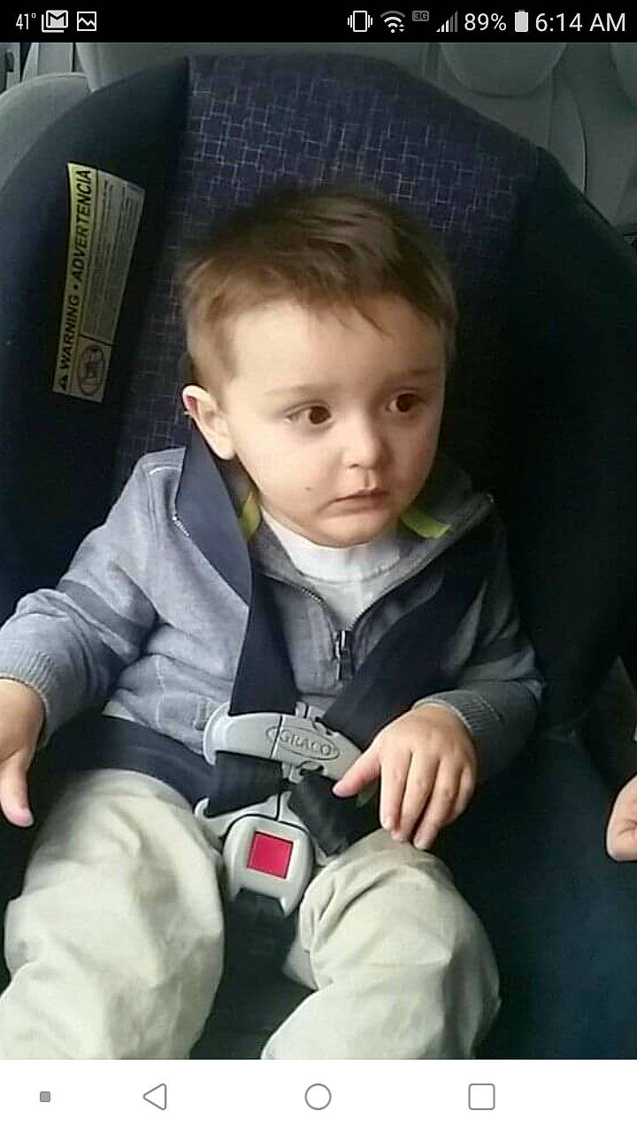 Prestyn joined the competition — help win amazing prizes! auto_part, baby, baby_in_car_seat, car_seat, cheek, child, cool, person, product, seat_belt, sitting, skin, smile, toddler