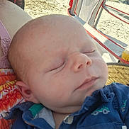 Noah joined the competition — help win amazing prizes! baby, beach, chair, child, closeup, clothing, fabric, face, hand, head, infant, outdoor, peaceful, person, portrait, relaxing, skin, sleeping, summer, sunlight