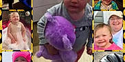 Mckinley is registered to the contest to win money with this photo: accessories, adult, art, baby, child, clothing, collage, face, female, footwear, girl, glasses, head, helmet, person, photography, portrait, purple, shoe, woman