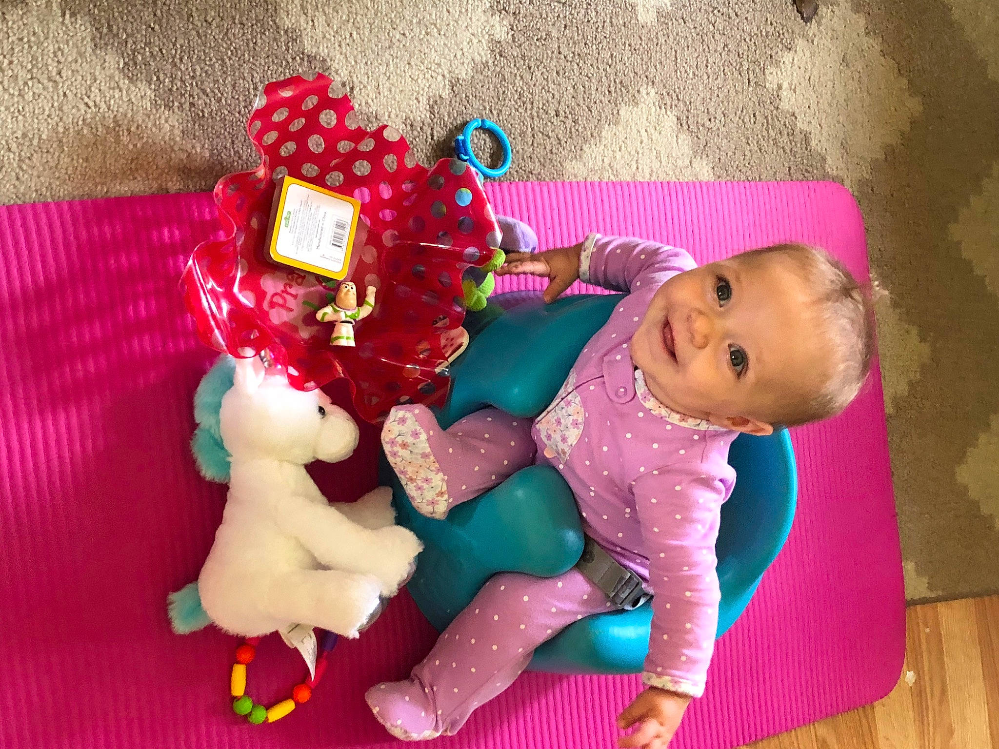 Louise joined the competition — help win amazing prizes! baby_toys, child, doll, figurine, joy, magenta, person, pink, play, plush, stuffed_toy, toddler, toy