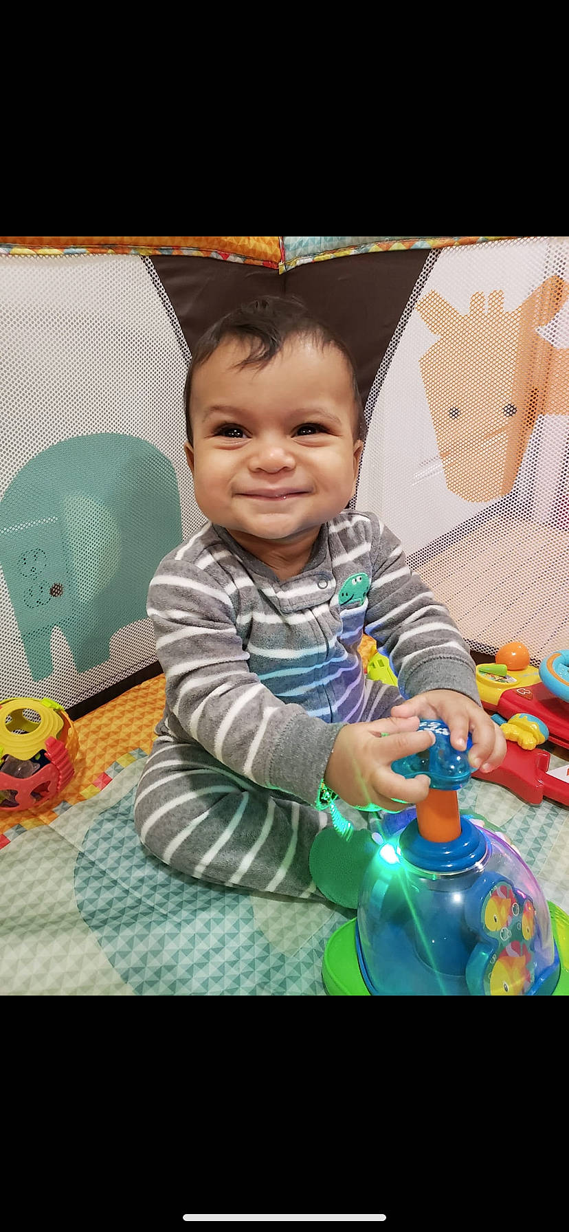 Yeshua is registered to the contest to win money with this photo: baby, baby_playing_with_toys, baby_products, baby_toys, child, joy, person, play, playset, smile, toddler