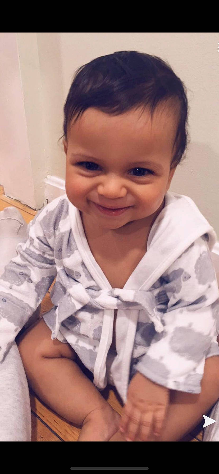 Yeshua is registered to the contest to win money with this photo: baby, black_hair, cheek, child, child_model, face, facial_expression, forehead, hair, happy, joy, lip, nose, person, skin, smile, toddler