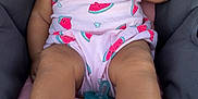 Azalea joined the competition — help win amazing prizes! baby, smiling, infant, car_seat, pink_outfit, watermelon_pattern, happy, cute, child, portrait, skin, feet, arm, seat, sunlight, relaxing, baby_clothing, infant_portrait, child_outdoor, baby_smile