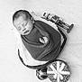 baby, basket, black_and_white, blanket, cozy, cute, gift_box, holiday, indoors, infant, newborn, nutcracker, ornament, peaceful, portrait, resting, sleeping, soft, toy, wrapped
