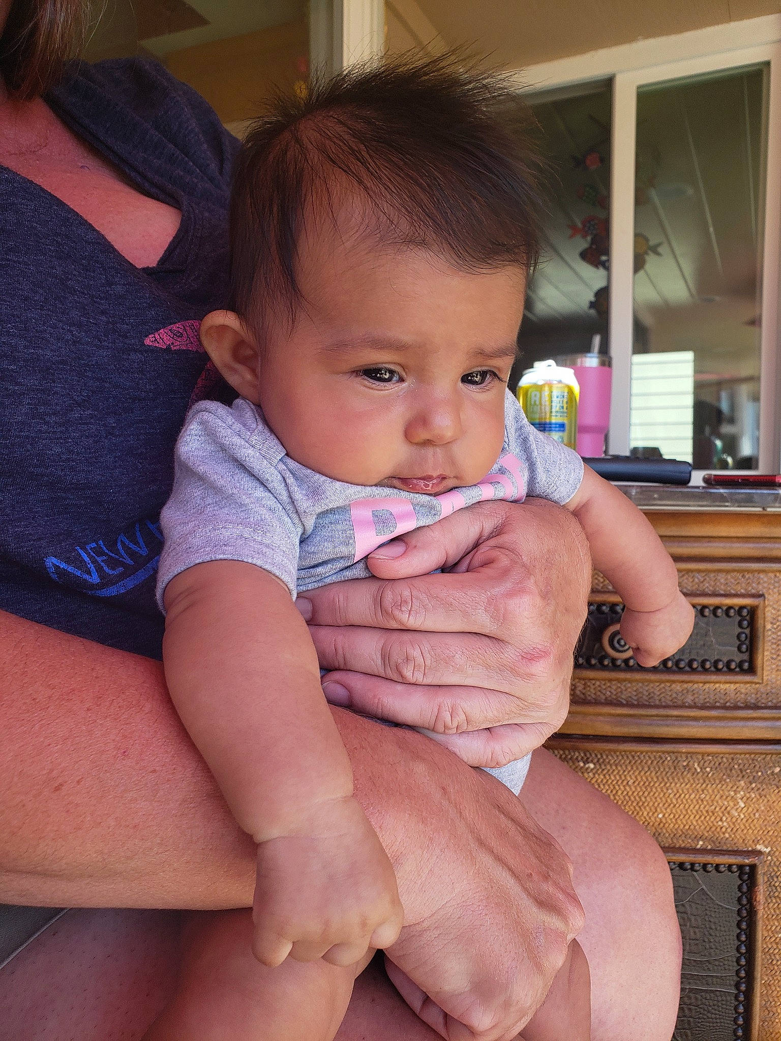 Noelia joined the competition — help win amazing prizes! baby, cheek, child, finger, hand, leg, mouth, person, skin, thumb, toddler