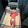 Saria is registered to the contest to win money with this photo: newborn, baby, hospital, bassinet, blanket, medical_equipment, infant, diaper, id_tag, hat, sleeping, hospital_room, curtain, bed, person, foot, hand, skin, healthcare, newborn_care
