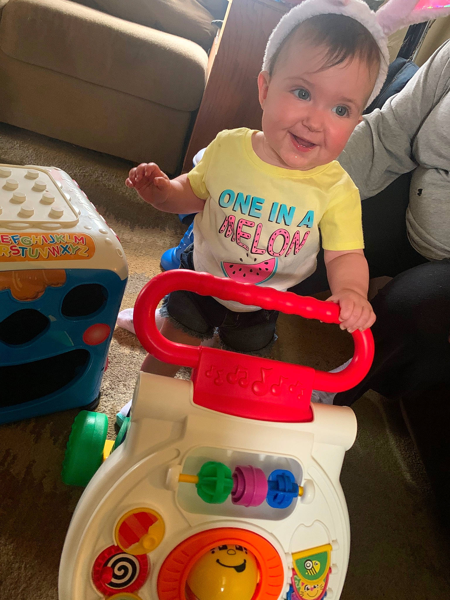 Kinzley joined the competition — help win amazing prizes! baby, baby_playing_with_toys, baby_products, baby_toys, child, fun, person, plastic, play, playset, product, toddler, toy
